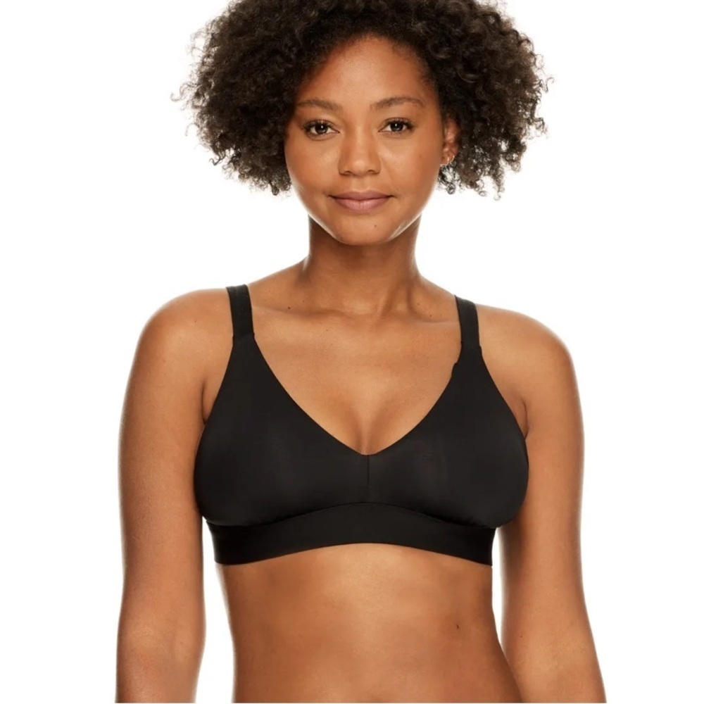 NWT Anne Cole Live in Color Triangular Bikini top size D black gold plus size